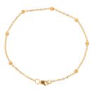 22ct Yellow Gold Bead Bracelet 7"