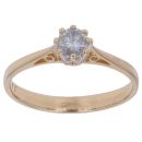18ct Yellow Gold 0.28ct Brilliant Cut Diamond Solitaire Ring