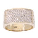 9ct Yellow Gold Cubic Zirconia Signet Ring
