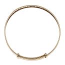9ct Yellow Gold Patterned Expanding Bangle