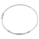 9ct White Gold Cubic Zirconia Bangle