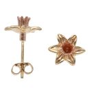 9ct Yellow and Rose Gold Clogau Daffodils Stud Earrings