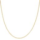 22ct Yellow Gold Diamond Cut Knitted Bead Chain 18"