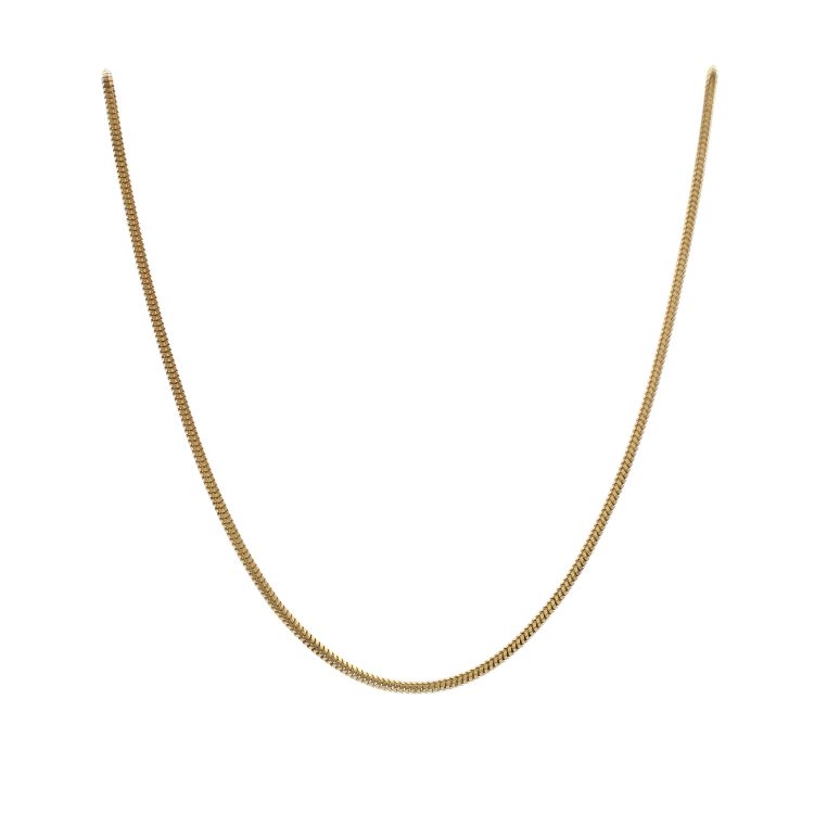 18ct Yellow Gold Snake Chain 22 