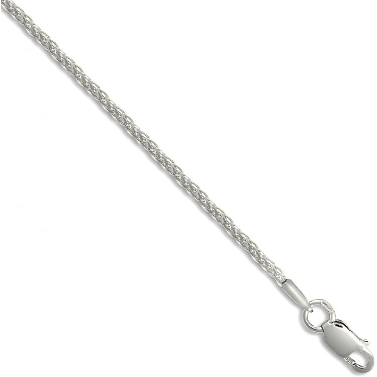 9ct White Gold Spiga Chain | Ramsdens 