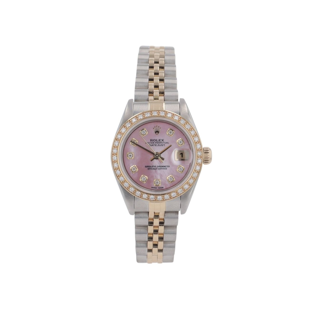 Rolex Custom Datejust Pre Owned Watch Ref 79163