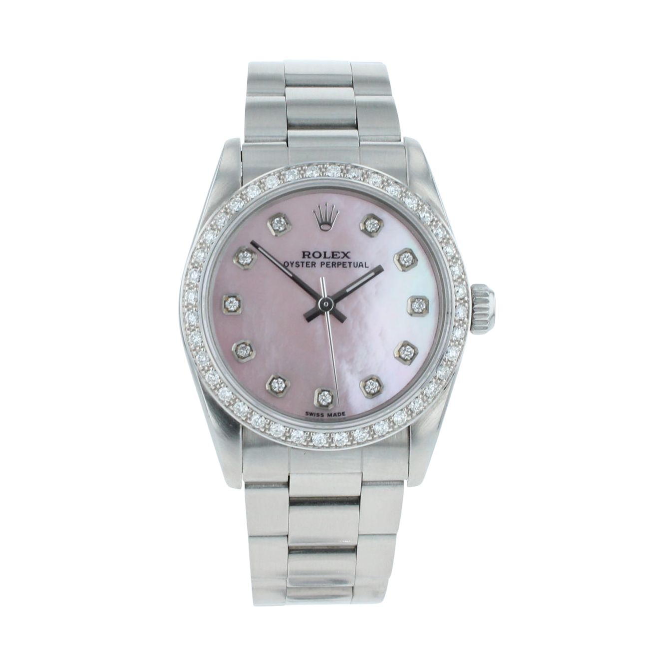 Rolex Custom Oyster Perpetual Pre Owned Watch Ref 67480