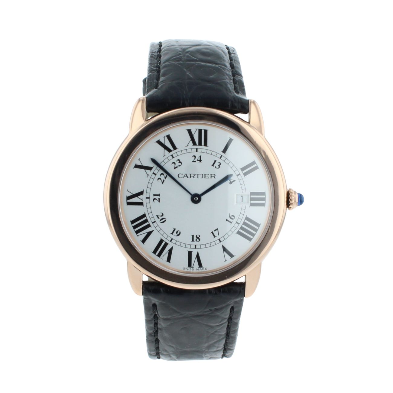 Cartier Ronde Solo Pre Owned Watch Ref 3802 (W6701008)