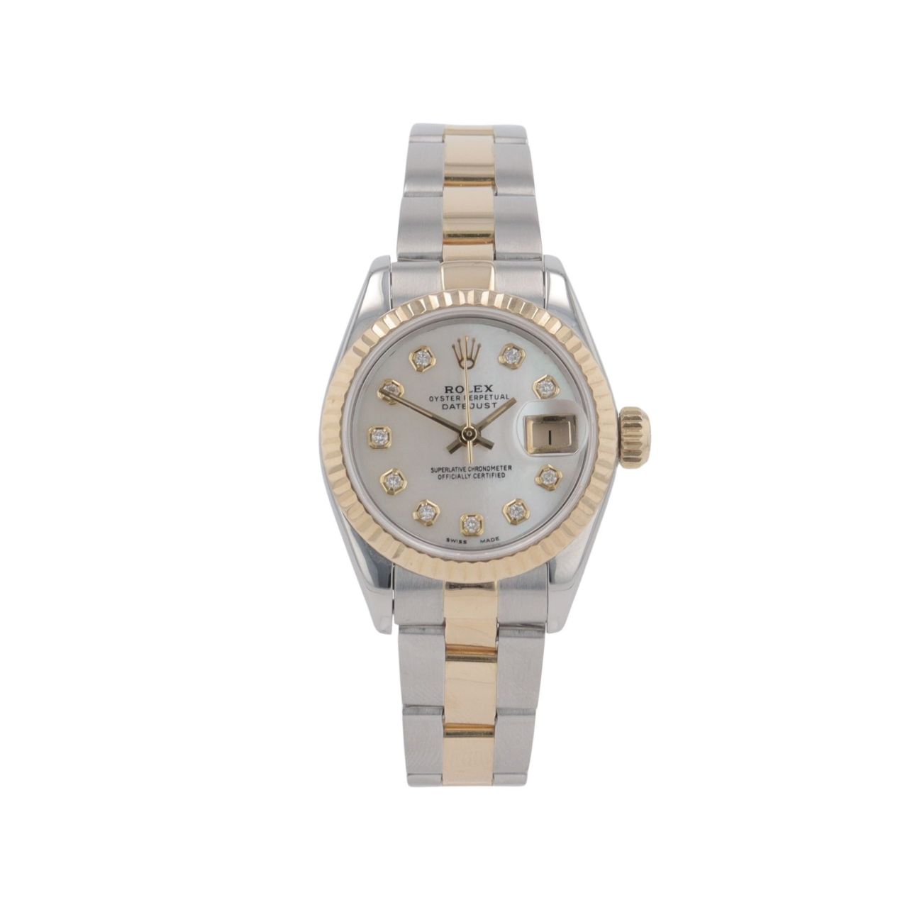 Rolex Custom Datejust Pre Owned Watch Ref 69173