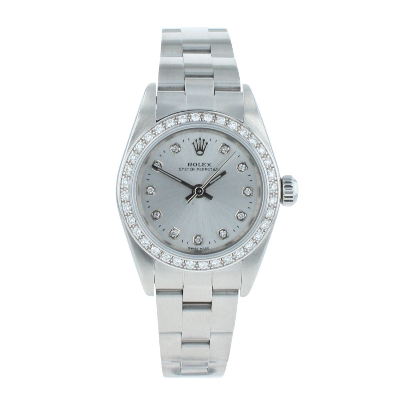 Rolex Custom Oyster Perpetual Pre Owned Watch Ref 76080