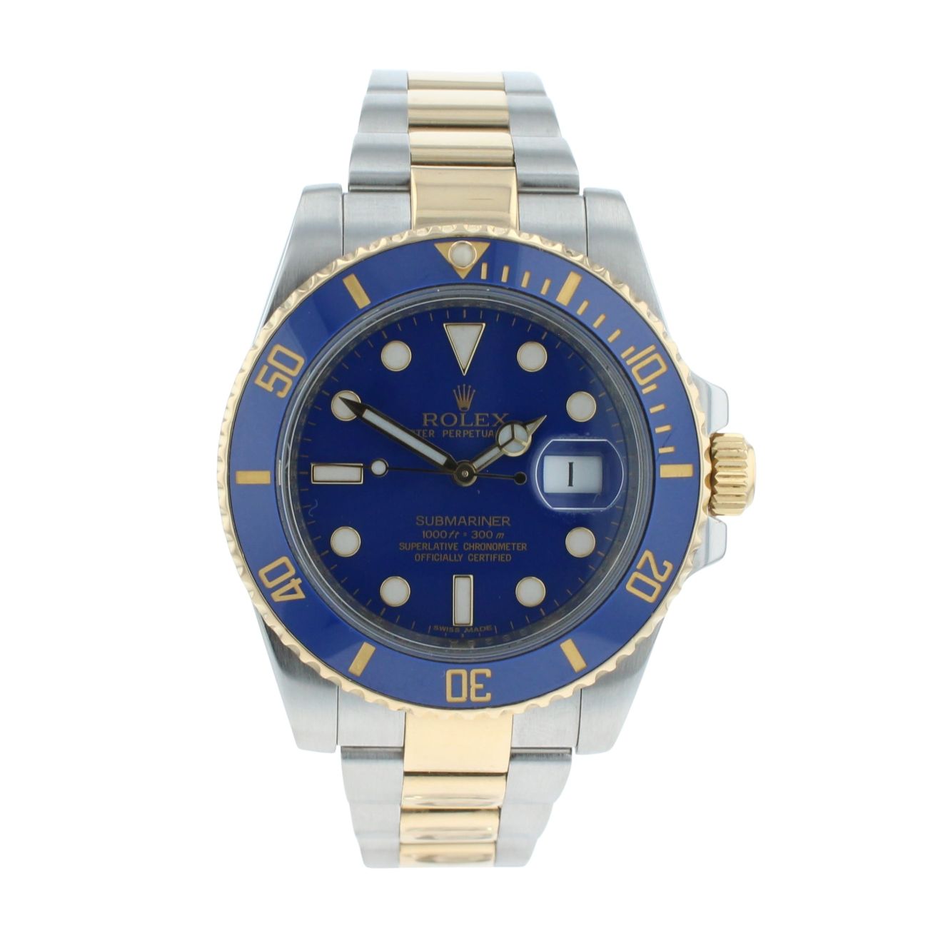 Rolex Submariner 'Bluesy' Pre Owned Watch Ref 116613LB