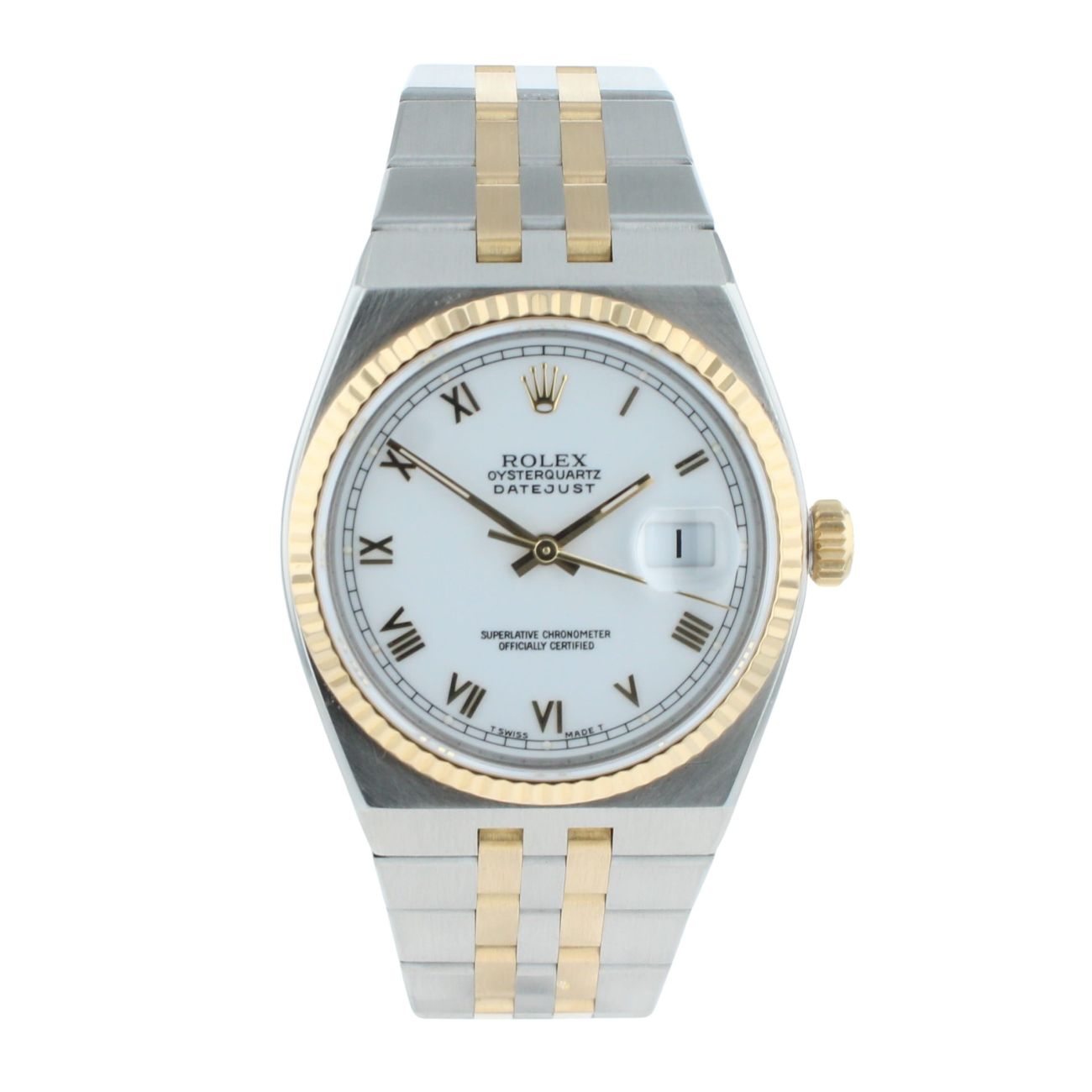 Rolex Oysterquartz Datejust Pre Owned Watch Ref 17013