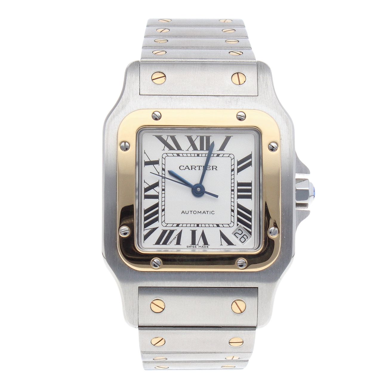Cartier Santos Galbee Pre Owned Watch Ref 2823