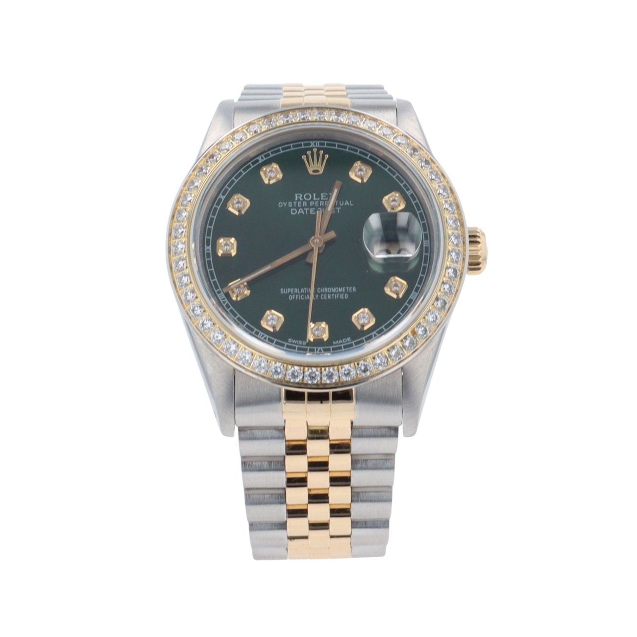 Rolex Custom Datejust Pre Owned Watch Ref 16013