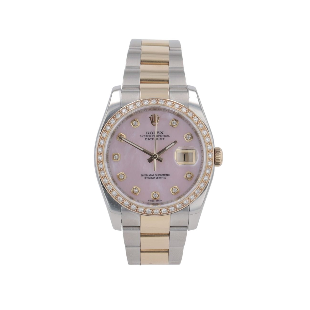 Rolex Custom Datejust Pre Owned Watch Ref 116203