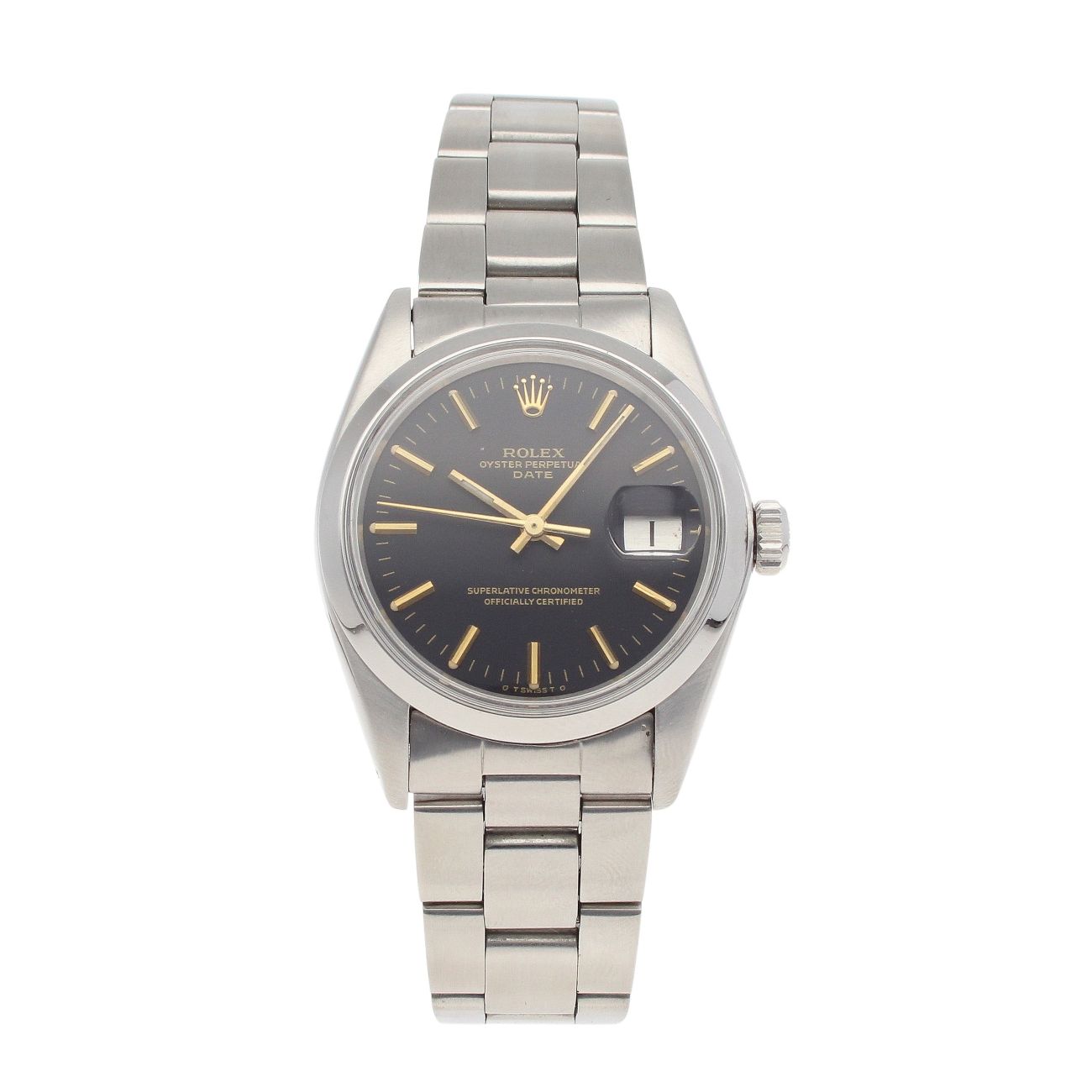 Rolex Oyster Perpetual Date Pre Owned Watch Ref 1500