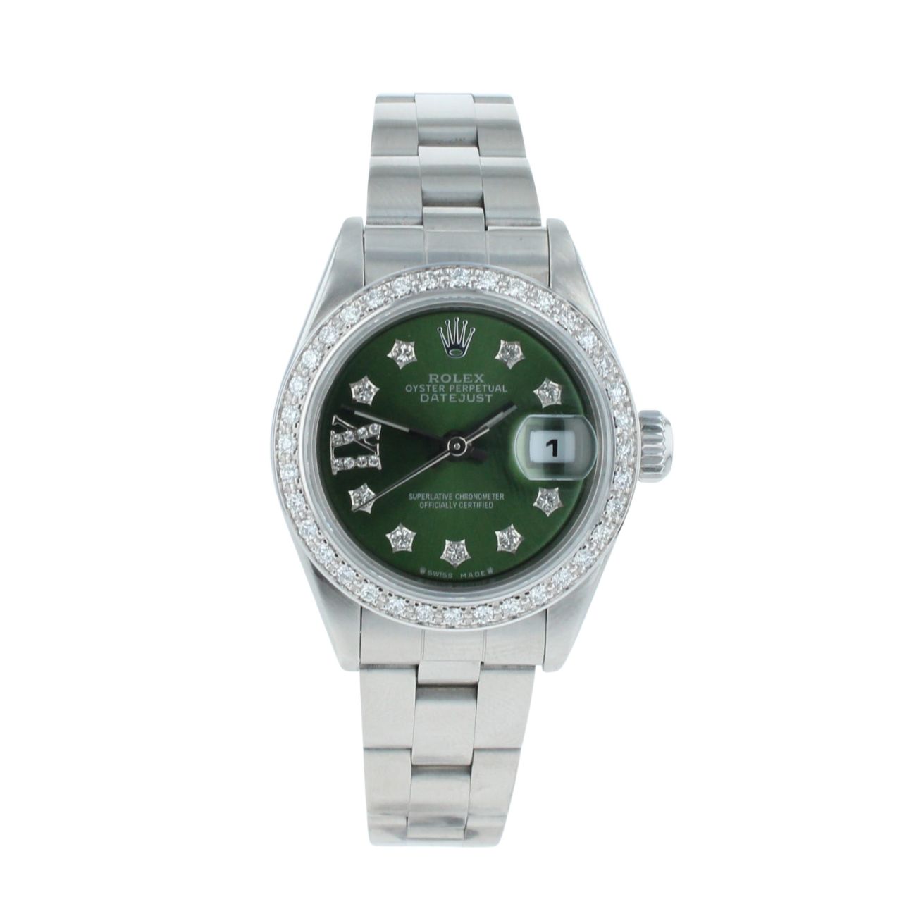 Rolex Custom Oyster Perpetual Date Pre Owned Watch Ref 79160