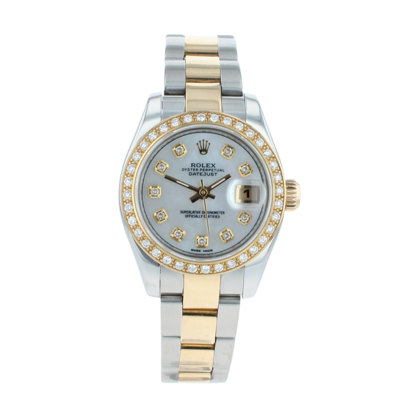 Rolex Custom Datejust Pre Owned Watch Ref 179163