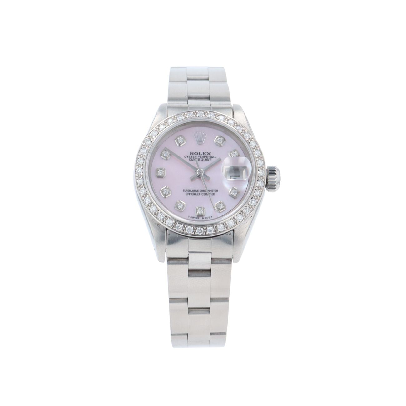 Rolex Custom Oyster Perpetual Date Pre Owned Watch Ref 69160