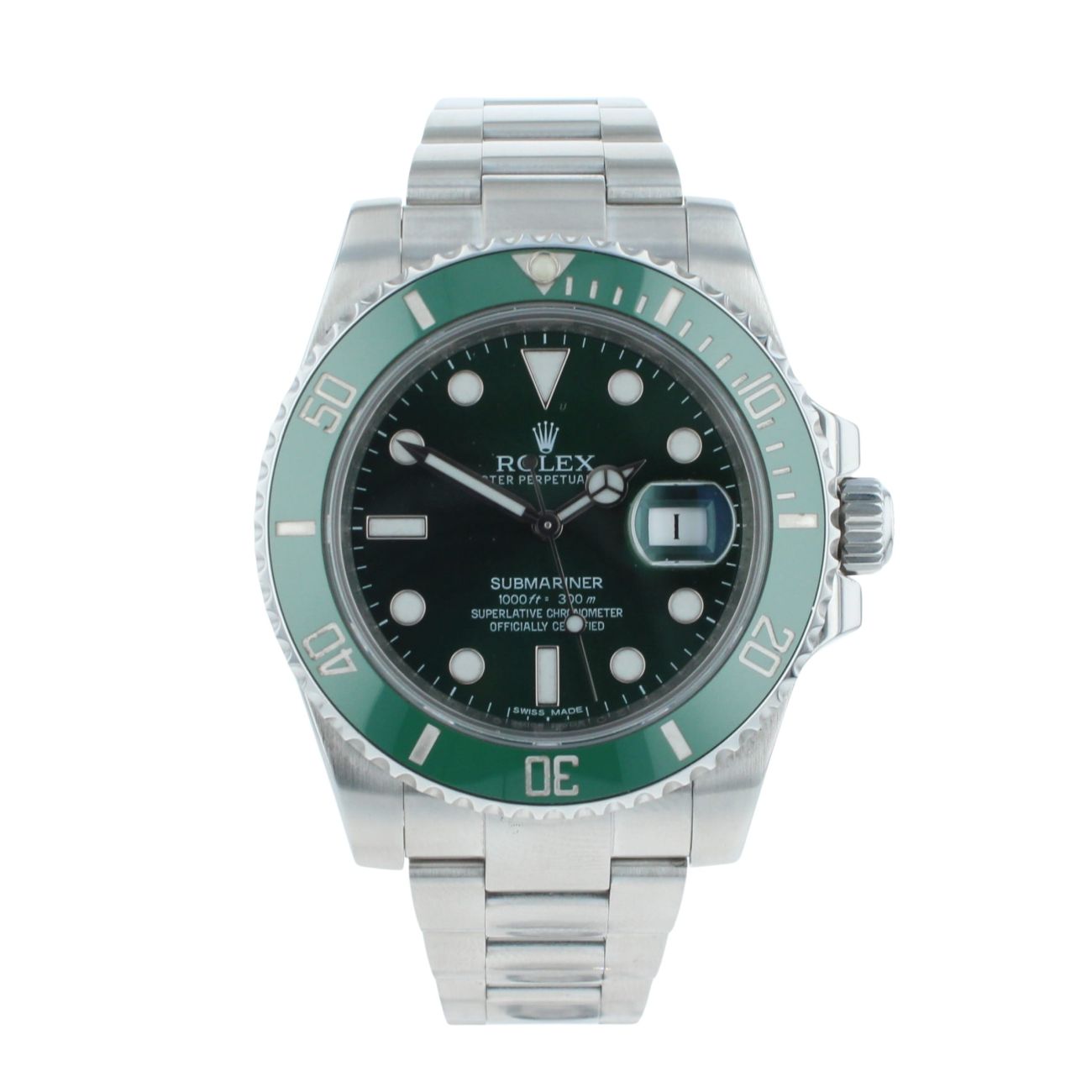 Rolex Submariner 'Hulk' Pre Owned Watch Ref 116610LV