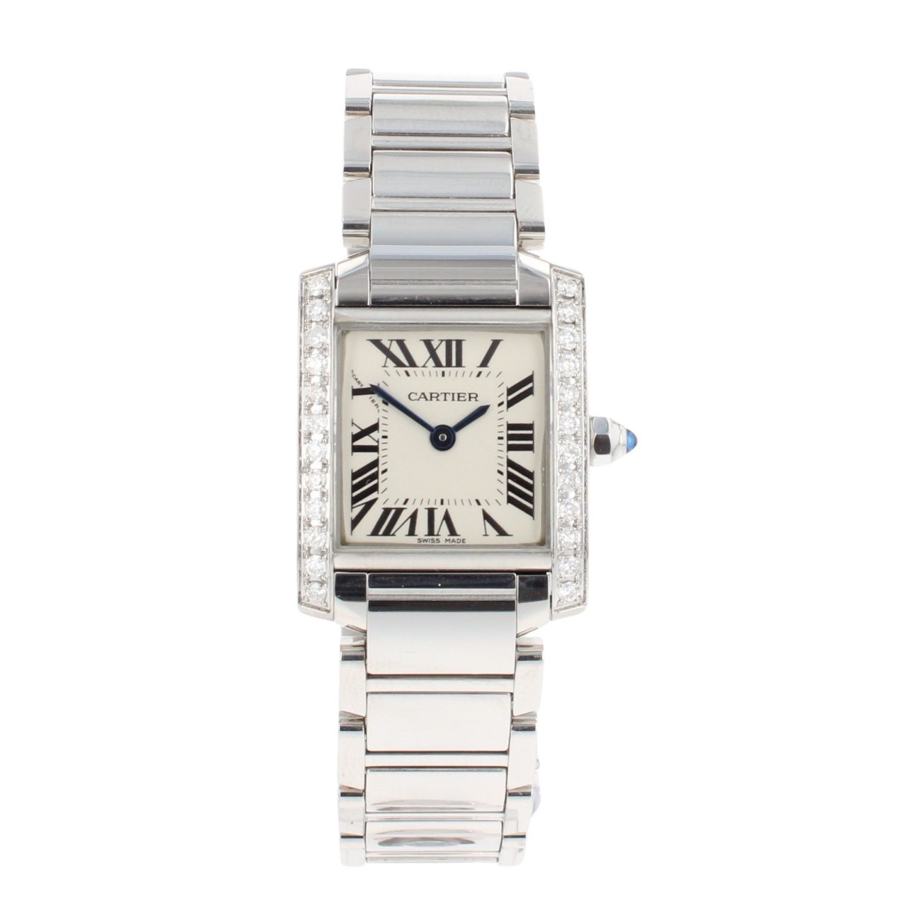 Cartier Custom Tank Francaise Pre Owned Watch Ref 3217