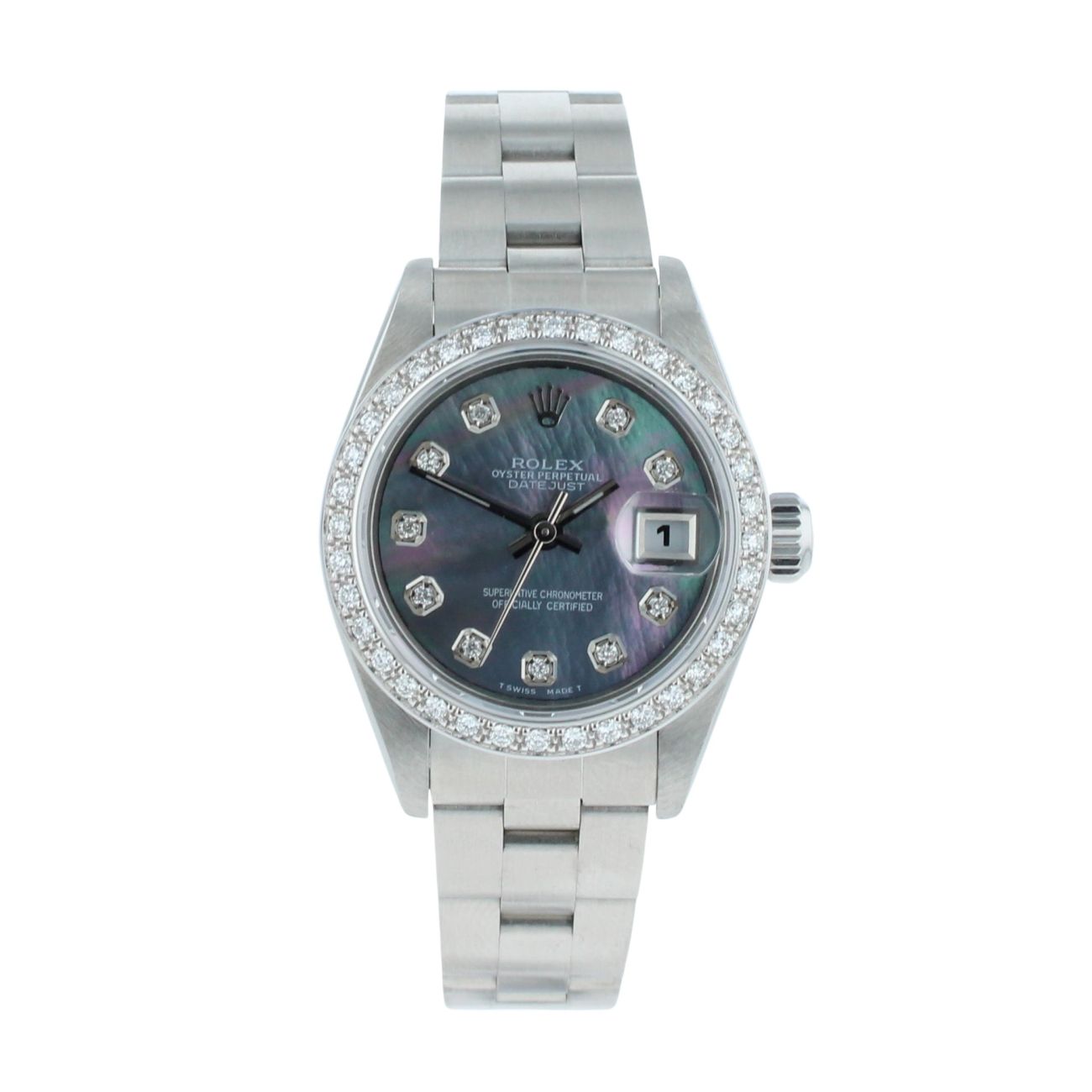 Rolex Custom Oyster Perpetual Date Pre Owned Watch Ref 79160