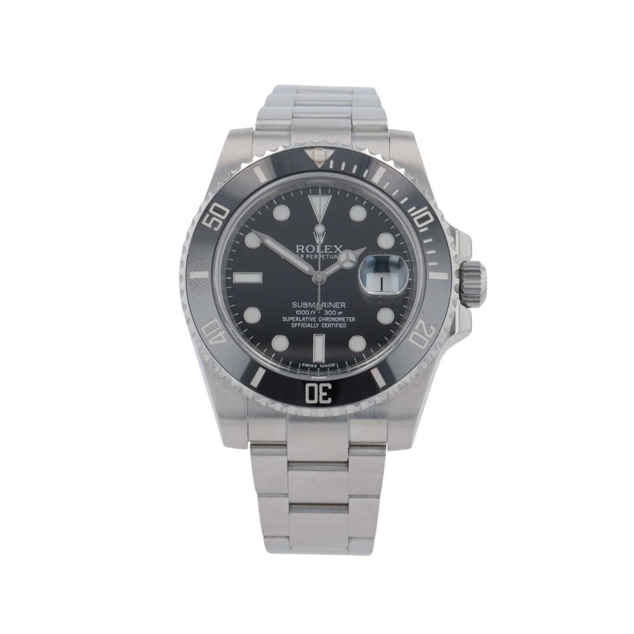Rolex Submariner Pre Owned Watch Ref 116610LN