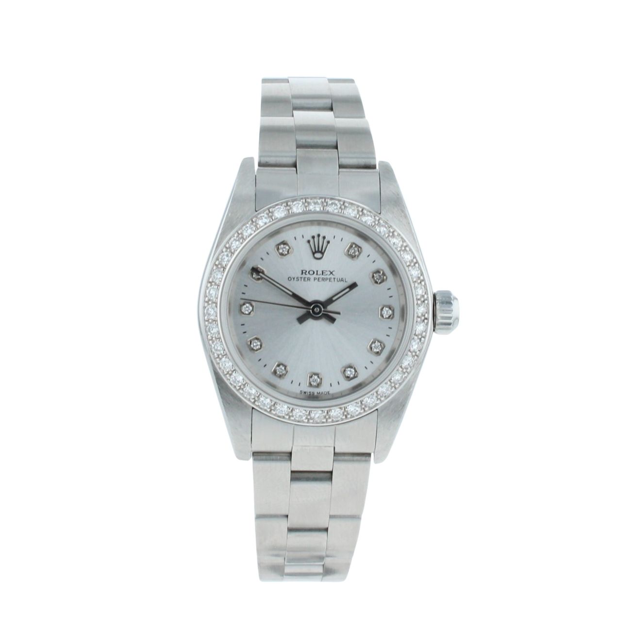 Rolex Custom Oyster Perpetual Pre Owned Watch Ref 76080