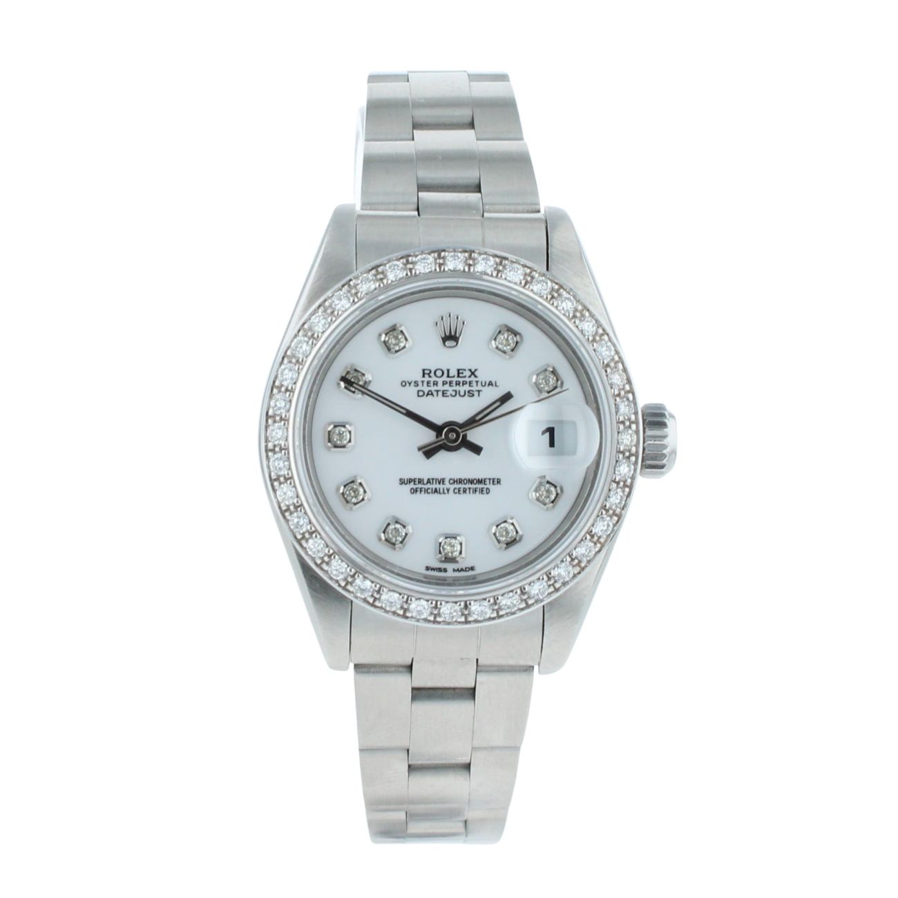 Rolex Custom Datejust Pre Owned Watch Ref 69160
