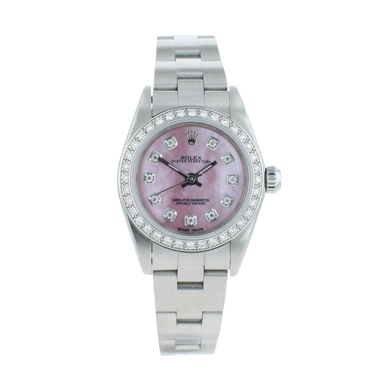 Rolex Custom Oyster Perpetual Pre Owned Watch Ref 76080