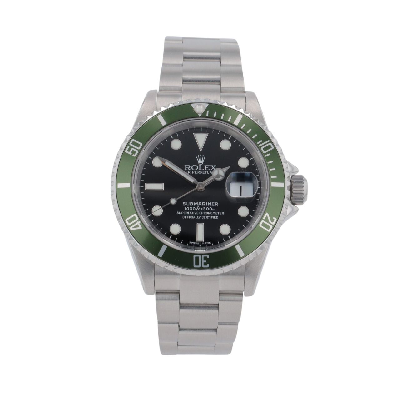 Rolex Submariner 'Kermit' Pre Owned Watch Ref 16610