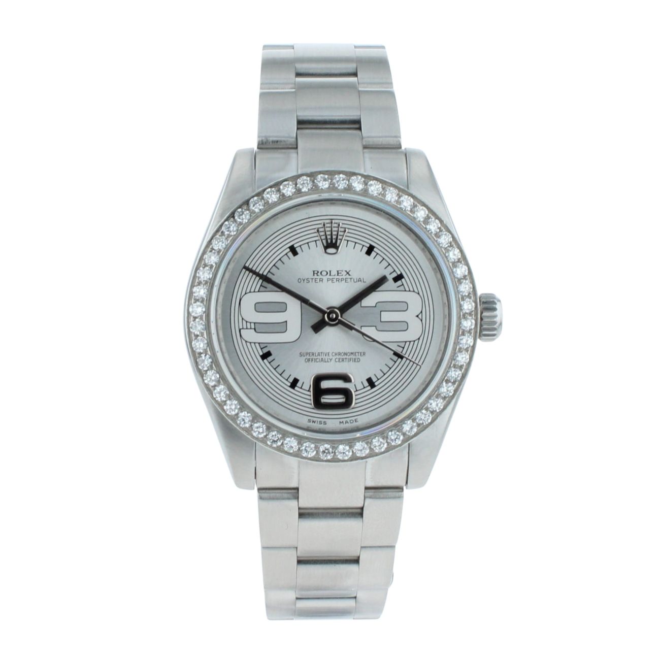 Rolex Custom Oyster Perpetual Pre Owned Watch Ref 177200