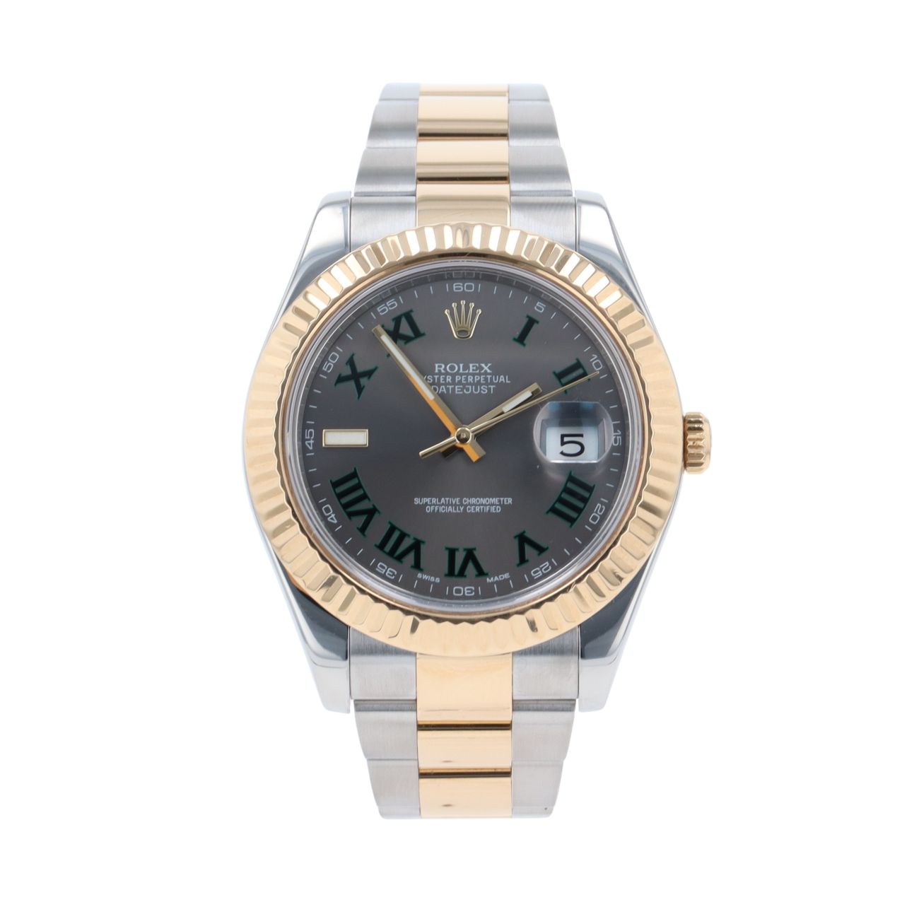Rolex Datejust 'Wimbledon' Pre Owned Watch Ref 116333