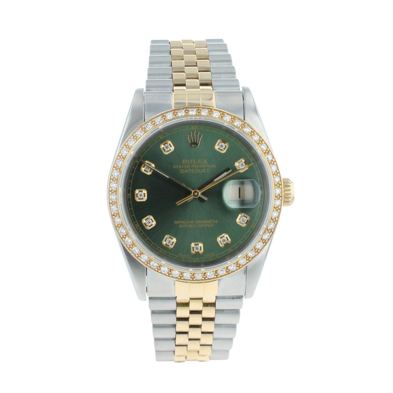 Rolex Custom Datejust Pre Owned Watch Ref 16233