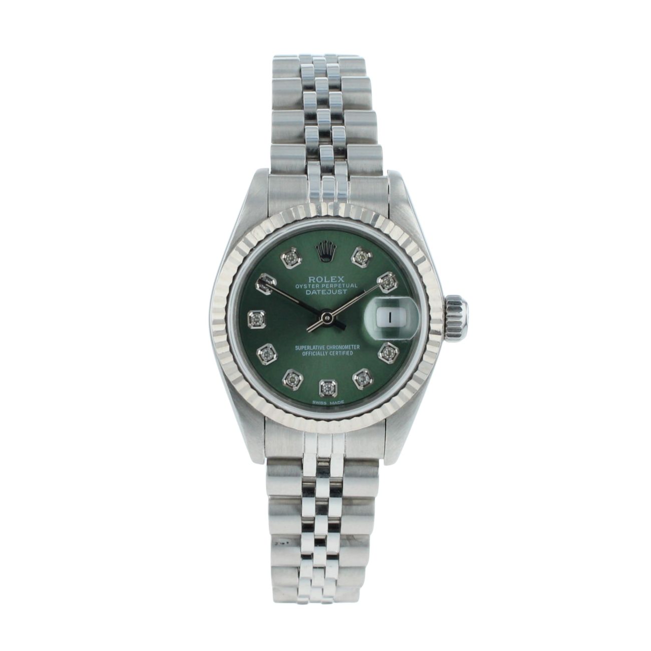 Rolex Custom Datejust Pre Owned Watch Ref 69174