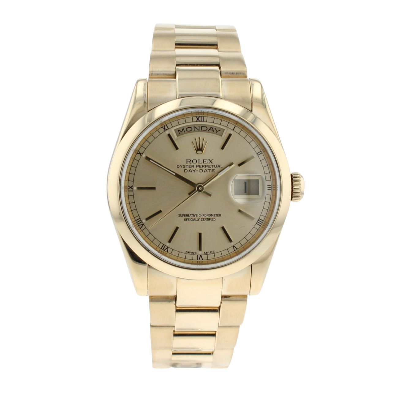 Rolex Day-Date Pre Owned Watch Ref 118208