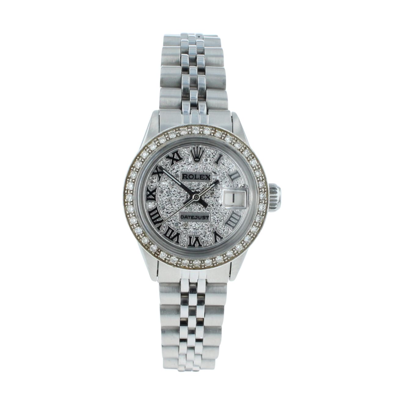 Rolex Custom Oyster Perpetual Date Pre Owned Watch Ref 6524