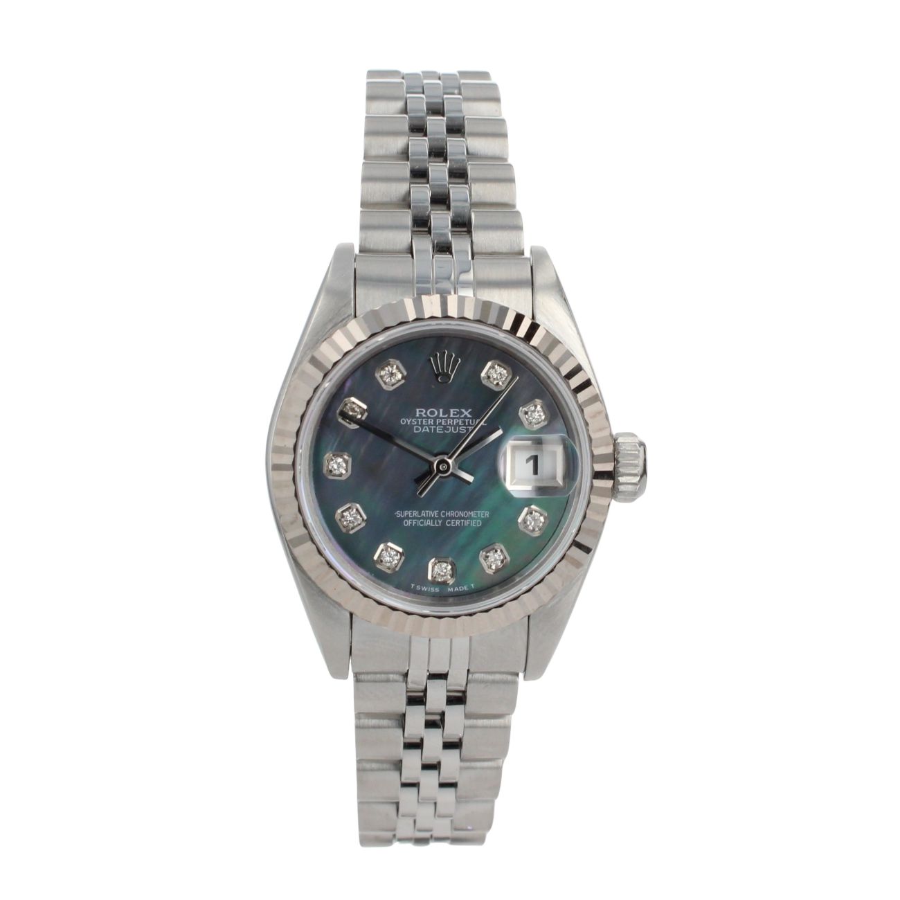 Rolex Custom Datejust Pre Owned Watch Ref 69174