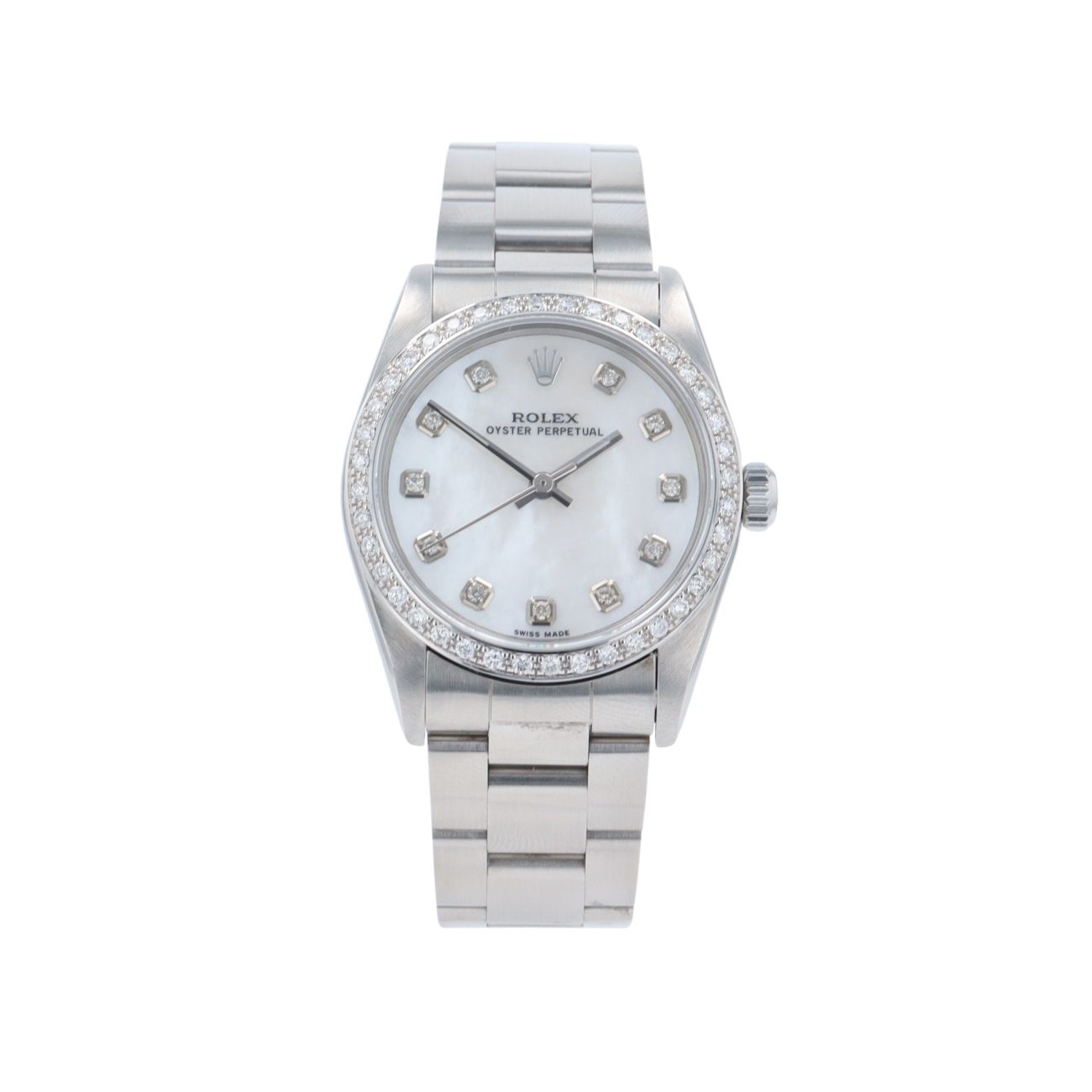 Rolex Custom Oyster Perpetual Pre Owned Watch Ref 77080