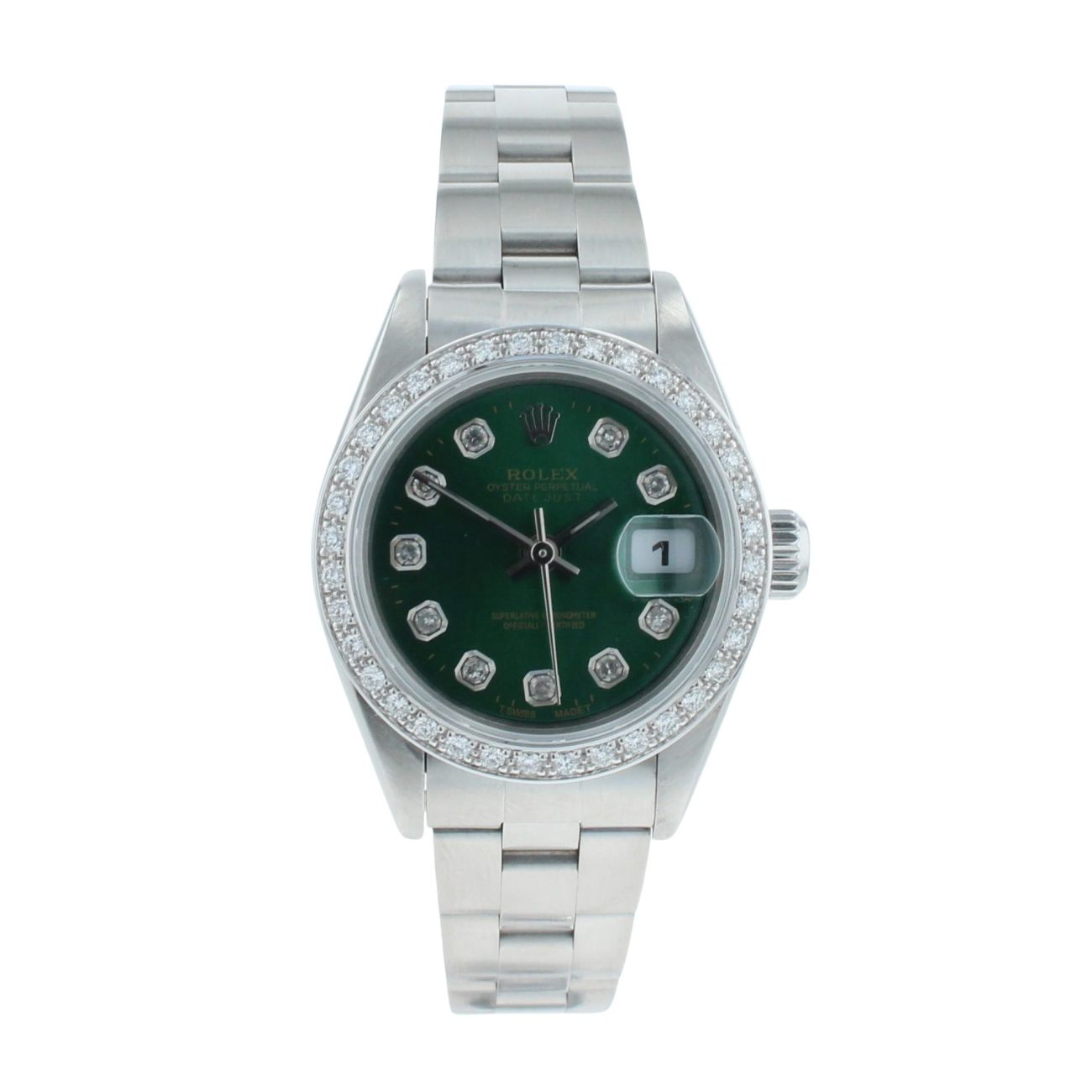 Rolex Custom Oyster Perpetual Date Pre Owned Watch Ref 79160