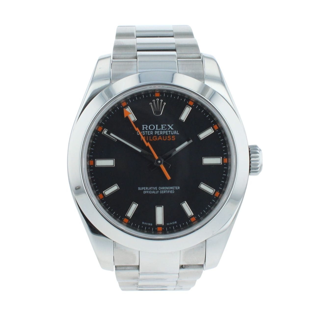 Rolex Milgauss Pre Owned Watch Ref 116400