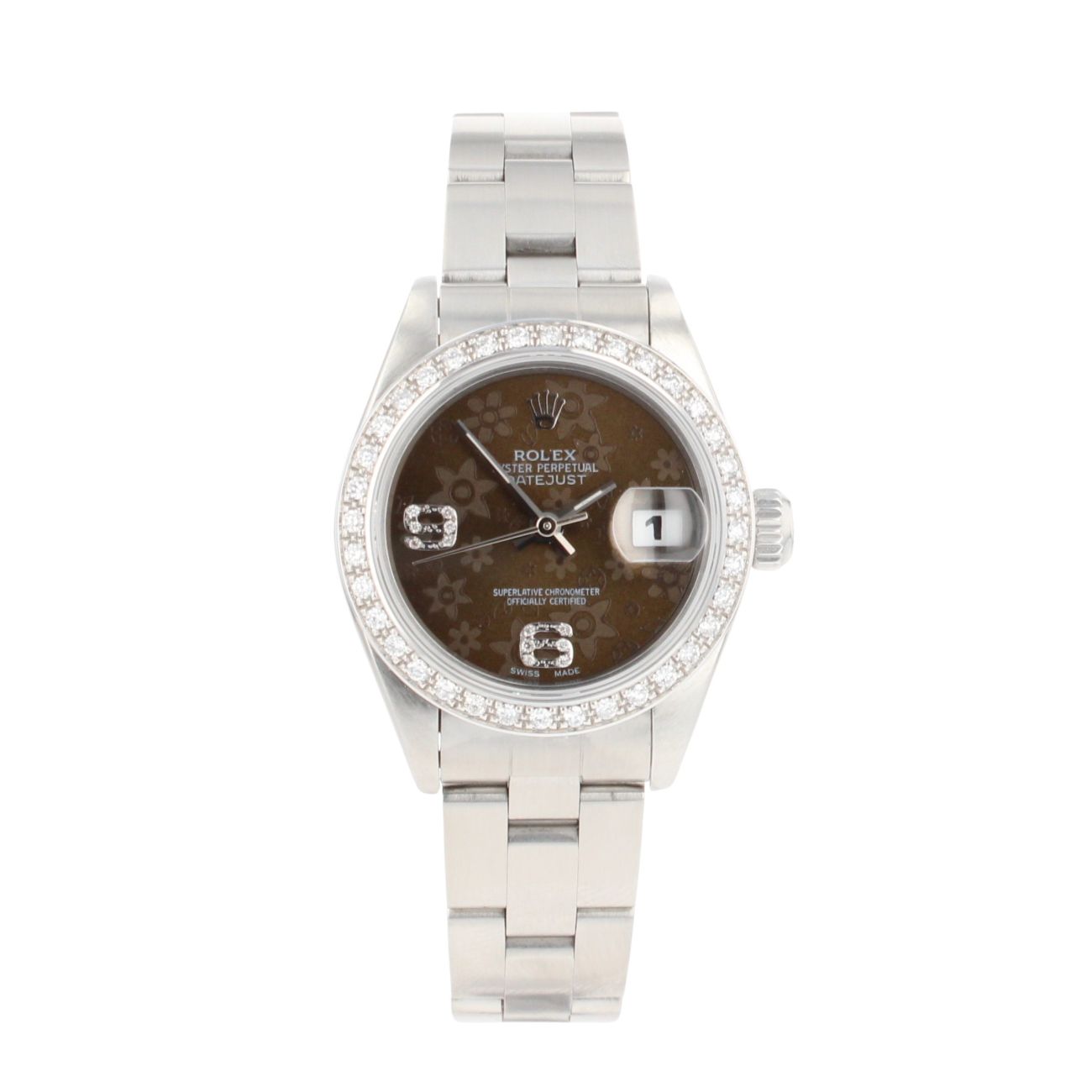 Rolex Custom Oyster Perpetual Date Pre Owned Watch Ref 69160