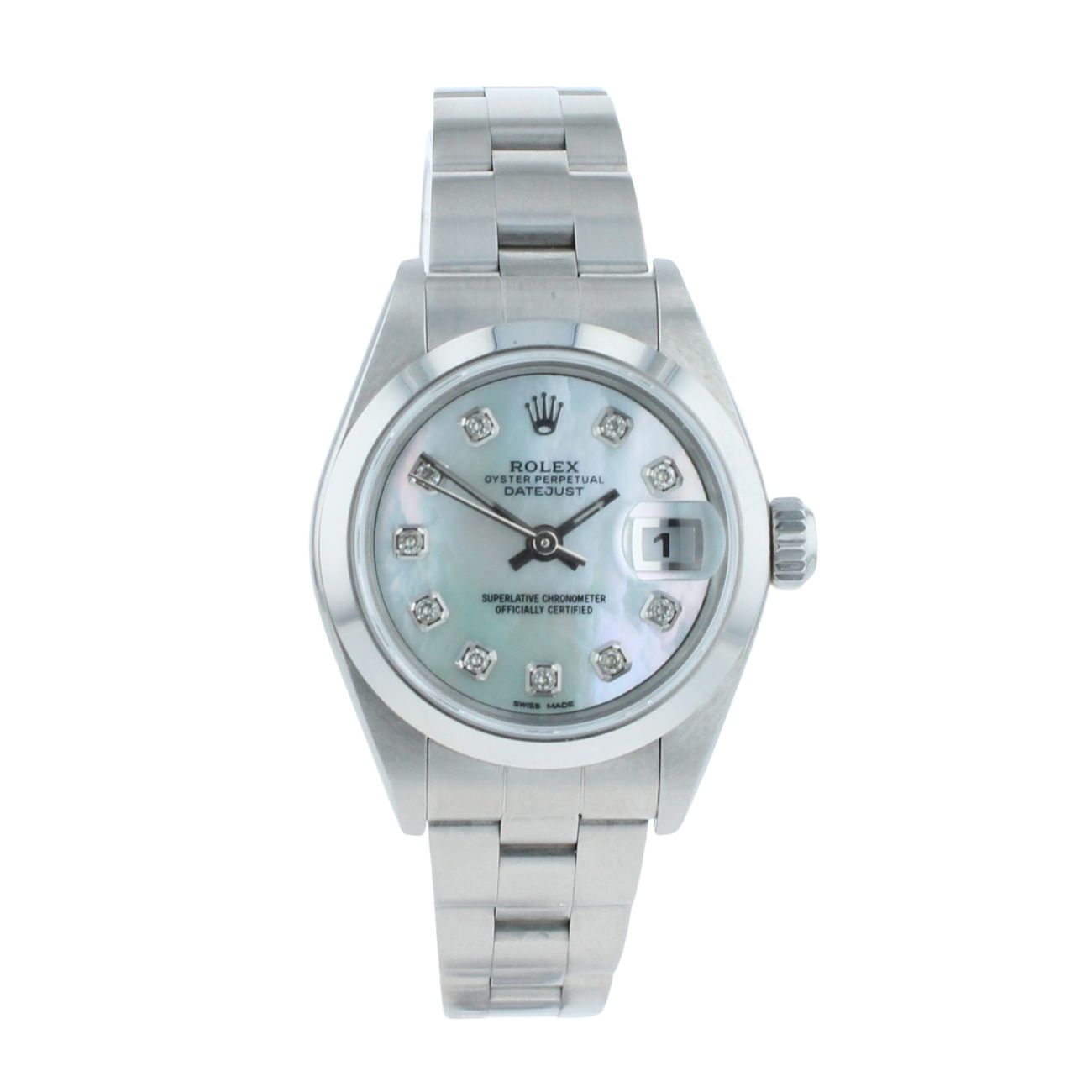 Rolex Custom Oyster Perpetual Date Pre Owned Watch Ref 79160
