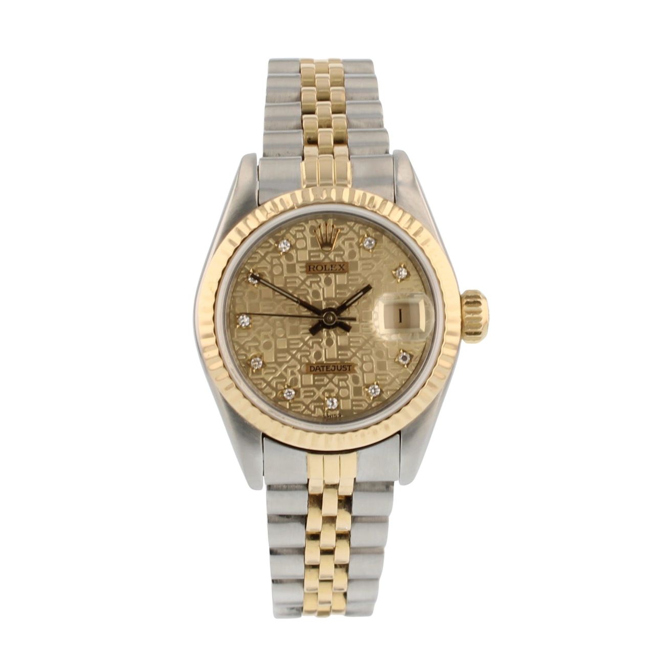 Rolex Custom Datejust Pre Owned Watch Ref 69173