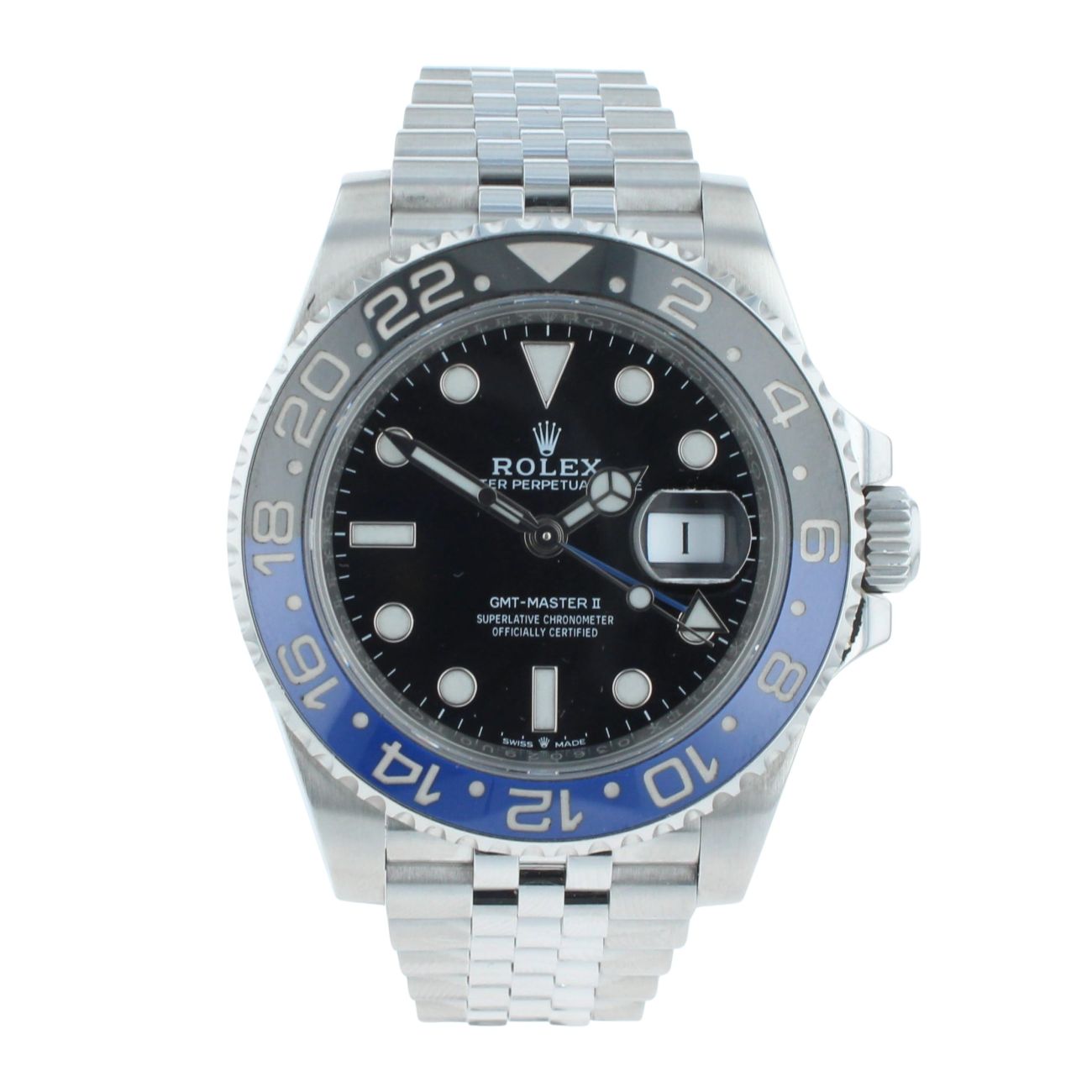 Rolex GMT Master II 'Batgirl' Pre Owned Watch Ref 126710BLNR