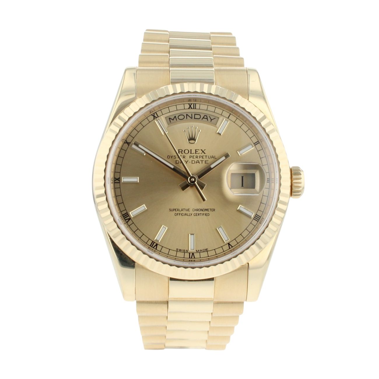 Rolex Day-Date Pre Owned Watch Ref 118238