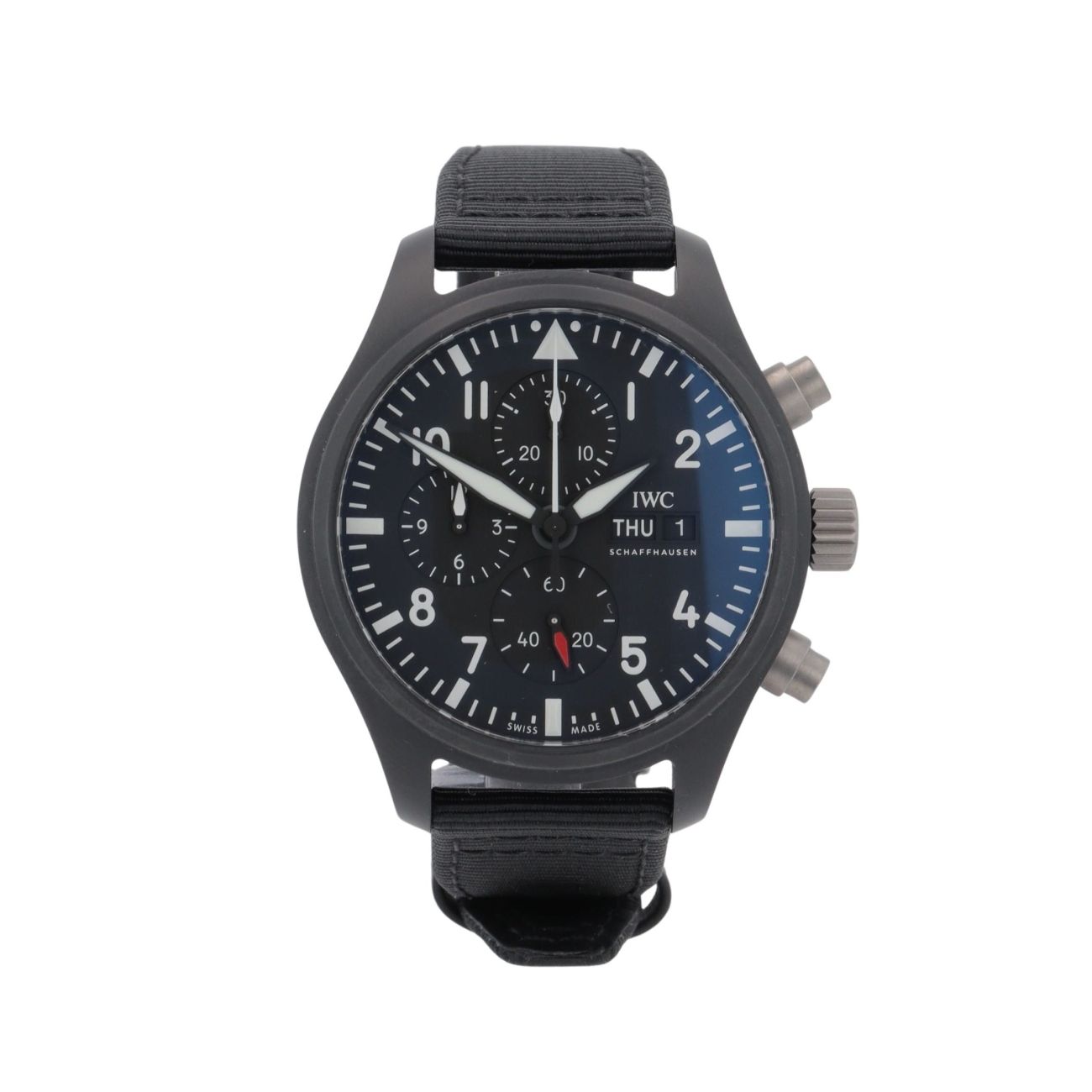 IWC Pilots Chronograph Top Gun Pre Owned Watch Ref IW389101