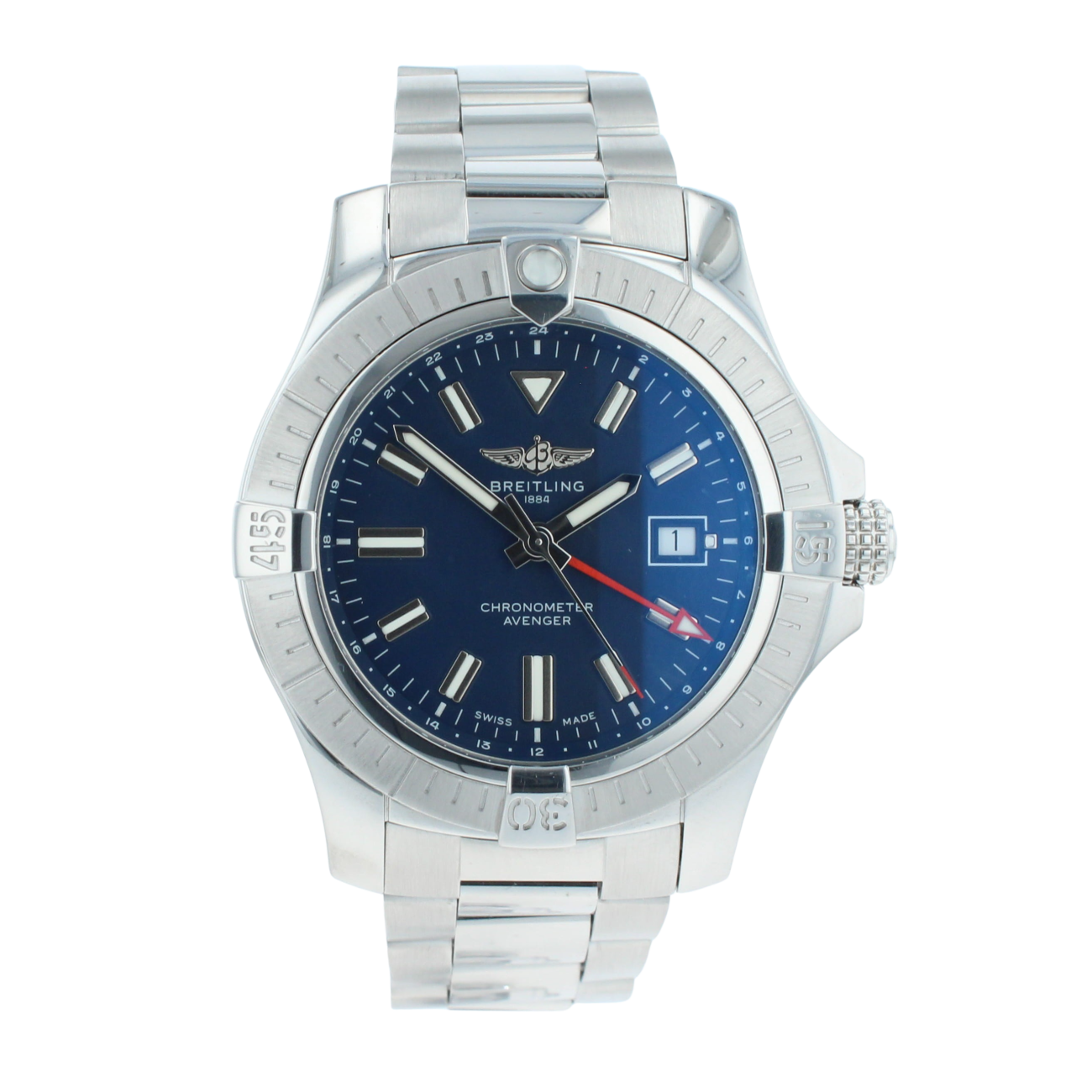 Breitling Avenger GMT Pre Owned Watch Ref A32395
