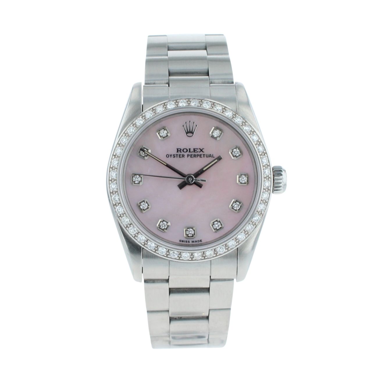 Rolex Custom Oyster Perpetual Pre Owned Watch Ref 67480