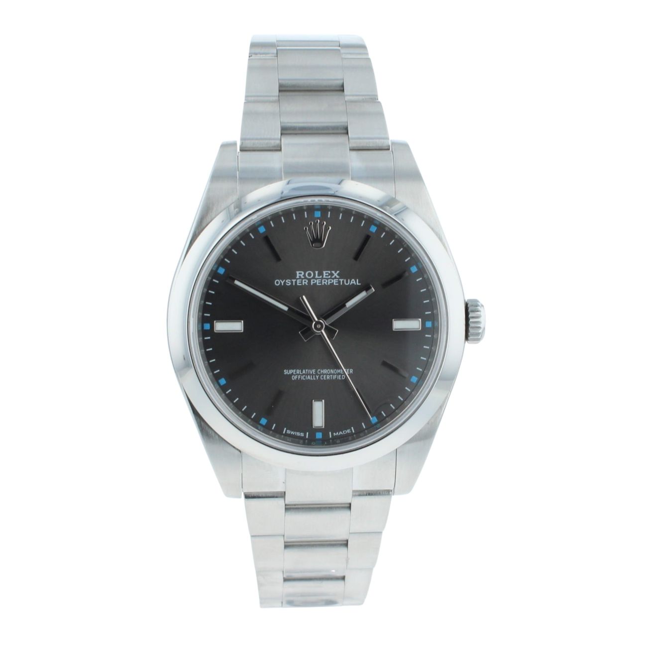 Rolex Oyster Perpetual Pre Owned Watch Ref 114300